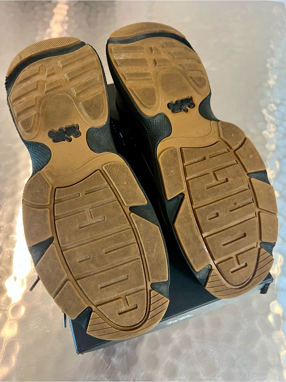 Coach Black and Tan Signature Pattern Men's Sneakers - Picture 9 of 9